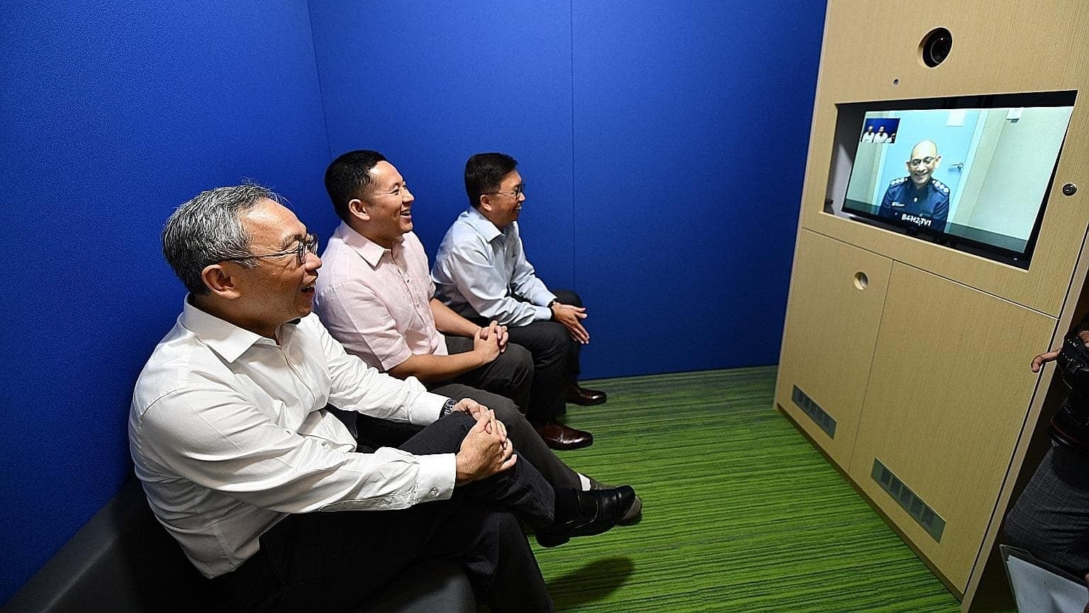 New televisiting facility caters to inmates' families.