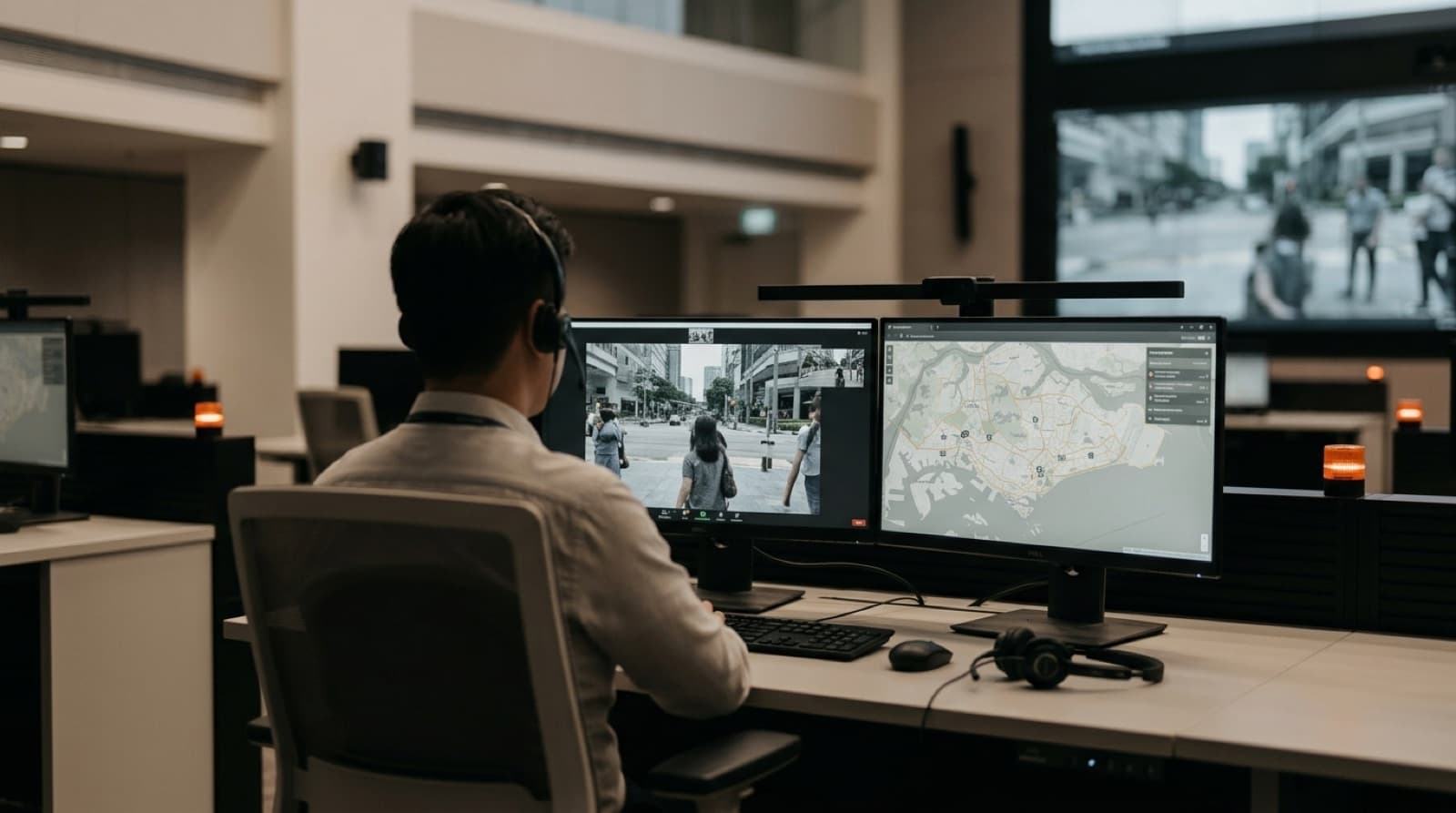 SCDF command centre during a live incident